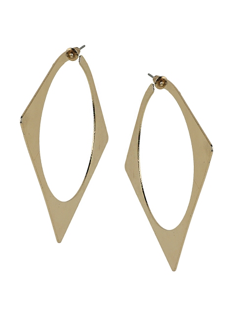 

Kazo Gold-Toned Contemporary Half Hoop Earrings