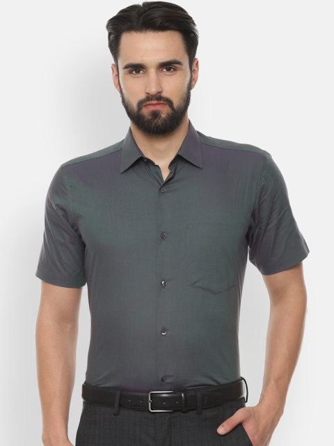 

Van Heusen Men Grey Regular Fit Solid Formal Shirt