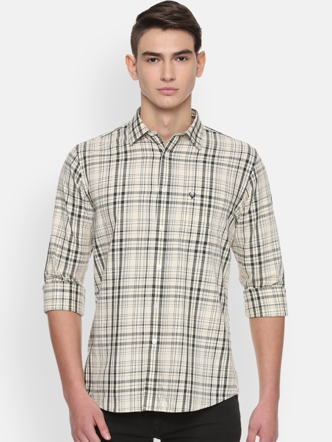 

Allen Solly Men Green Slim Fit Checked Casual Shirt