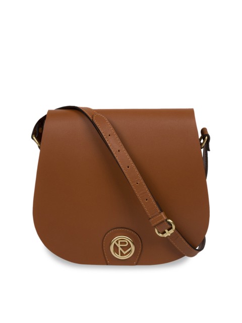 

PURE LUXURIES LONDON Women Tan Brown Handcrafted Ambleside Genuine Leather Cross Body Bag