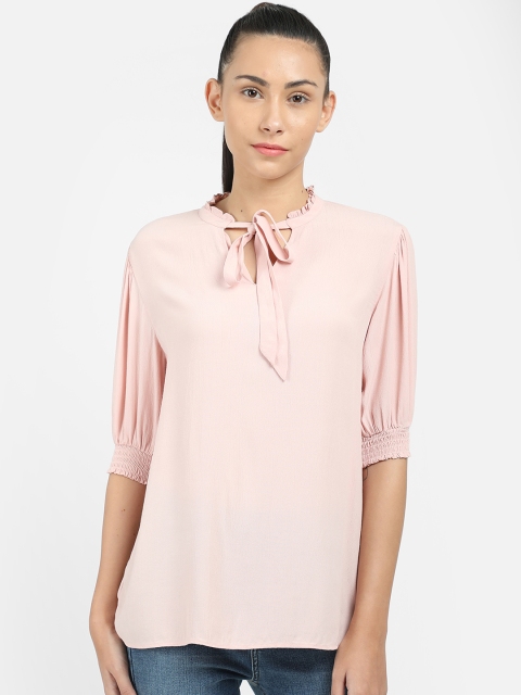 

COVER STORY Women Pink Solid Top