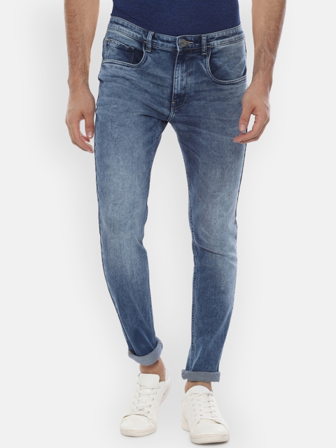 

V Dot Men Blue Skinny Fit Mid-Rise Clean Look Stretchable Jeans