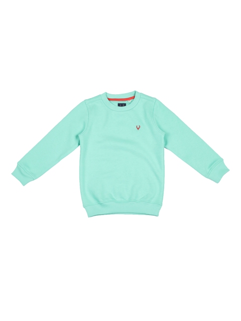 

Allen Solly Junior Boys Green Solid Sweatshirt