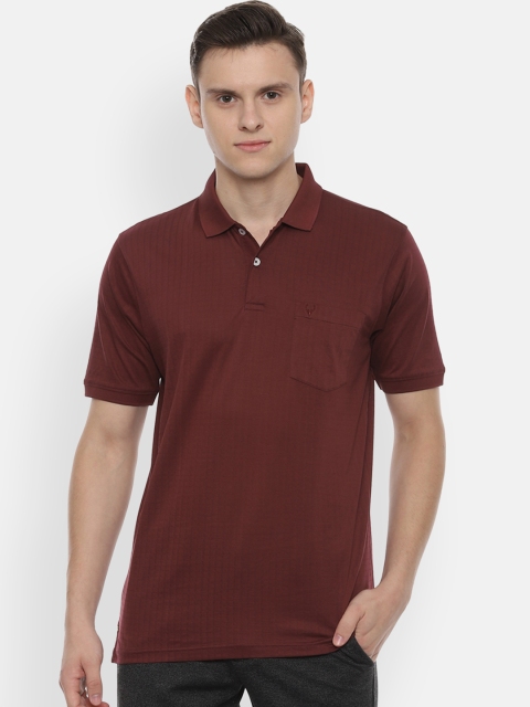

Allen Solly Men Brown Solid Polo Collar T-shirt