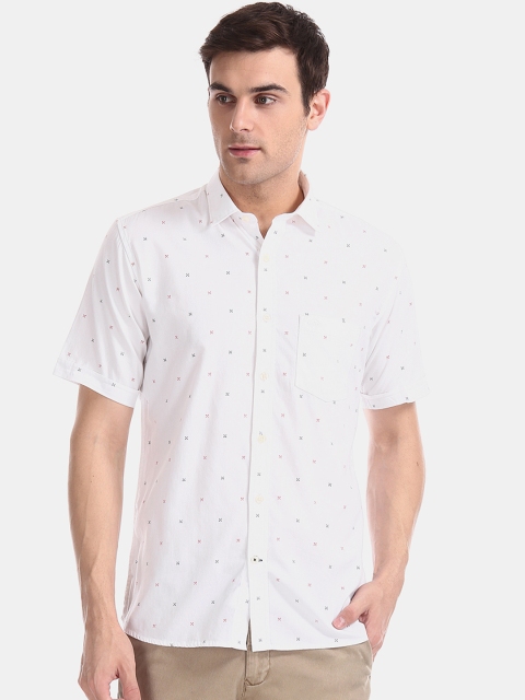 

Arrow Sport Men White Regular Fit Printed Casual Shirt