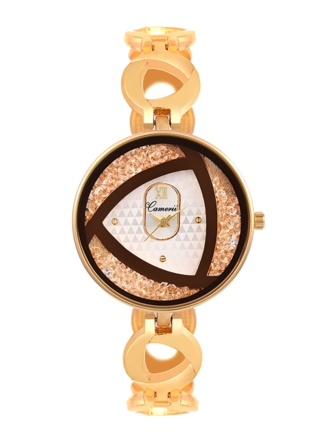

Camerii Women White & Brown Analogue Watch