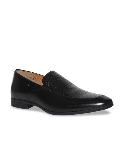 

Arrow Men Black Leather Formal Loafers