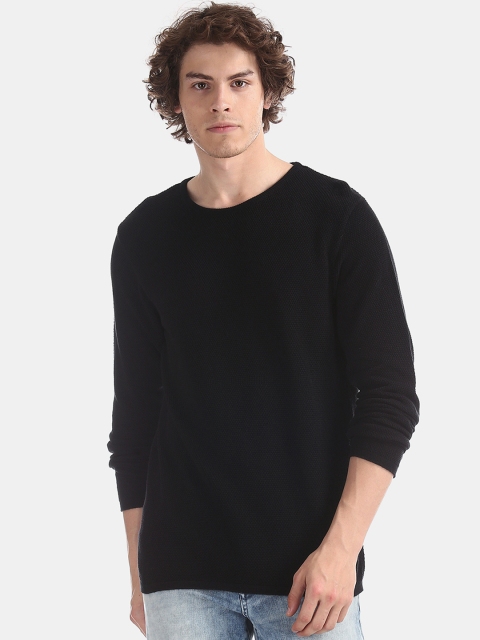 

Ed Hardy Men Black Solid Round Neck T-shirt