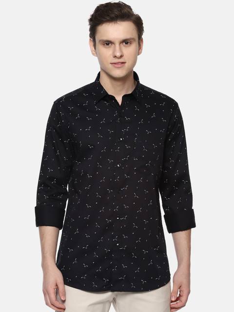 

Allen Solly Men Black Slim Fit Printed Casual Shirt