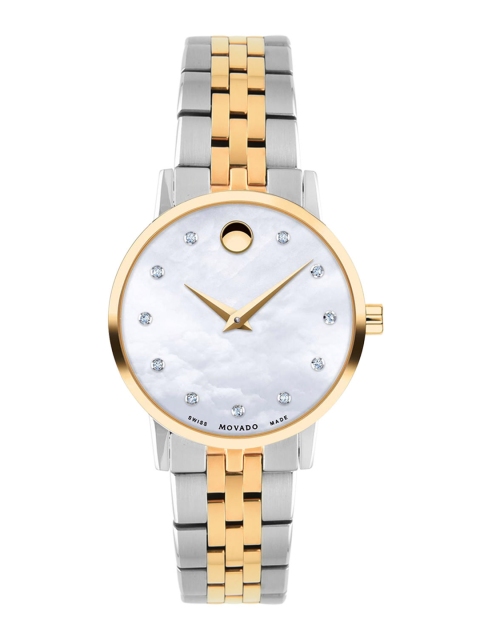 

MOVADO Women Silver-Toned Museum Classic Swiss Made Analogue Watch 607209