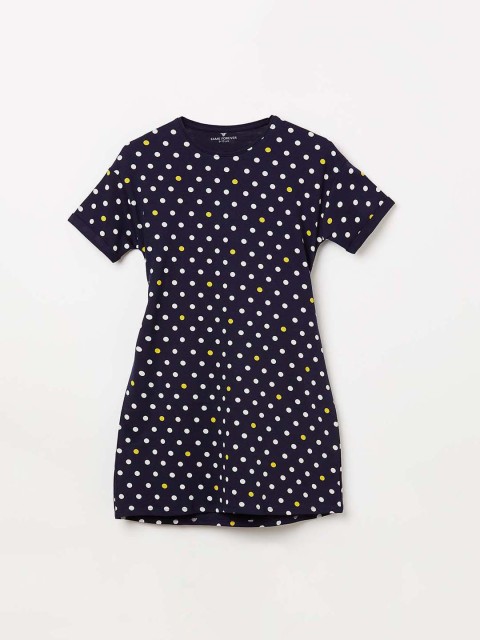 

Fame Forever by Lifestyle Girls Black Polka Dot Print Fit and Flare Dress