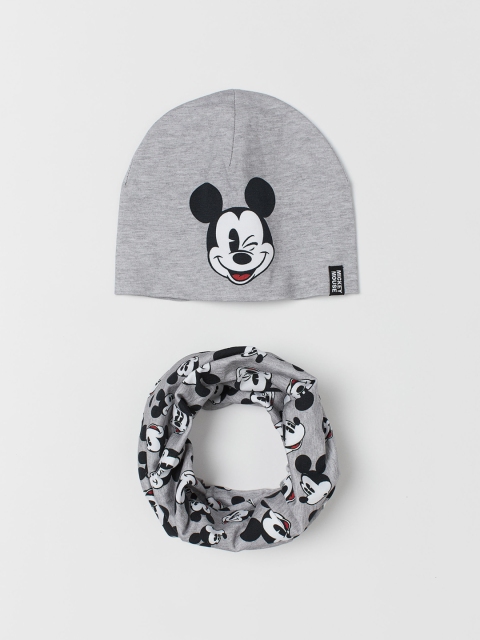 

H&M Boys Grey Hat And Tube Scarf