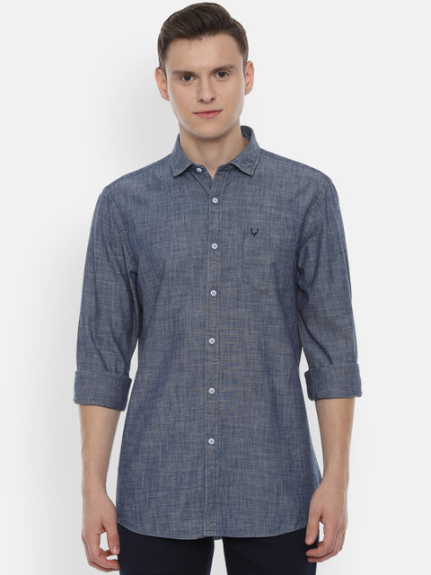 

Solly Jeans Co. Men Grey Regular Fit Solid Casual Shirt
