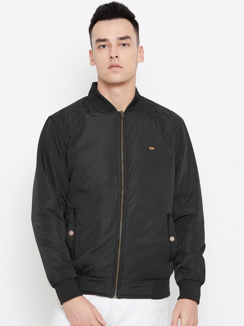 

Duke Men Black Solid Padded Jacket