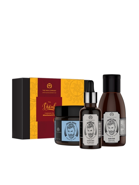 

THE MAN COMPANY Total Beard Care Diwali Gift Set, Black