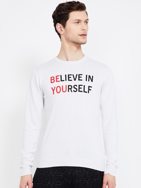 

Fame Forever by Lifestyle Men White Printed Sweater