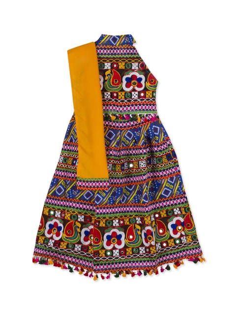 

KID1 Multicoloured Ready to Wear Lehenga & Blouse with Dupatta, Multi