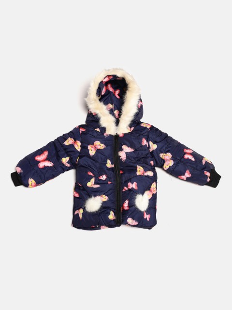 

The Sandbox Clothing Co. Girls Blue Printed Windcheater Jacket