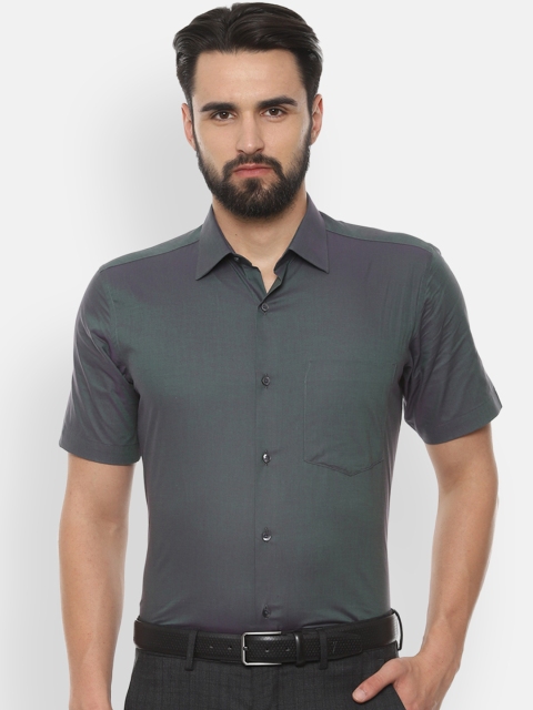 

Van Heusen Men Grey Regular Fit Solid Formal Shirt