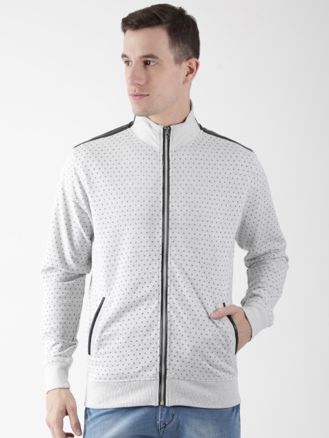 

Club York Men White Printed Sweatshirt