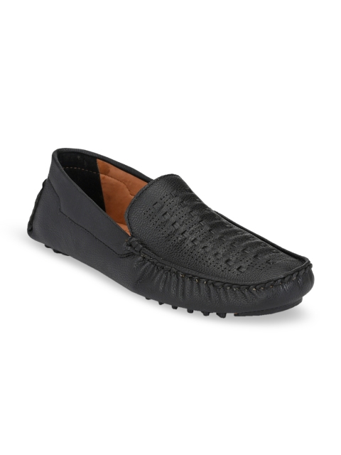 

AfroJack Men Black Driving Shoes
