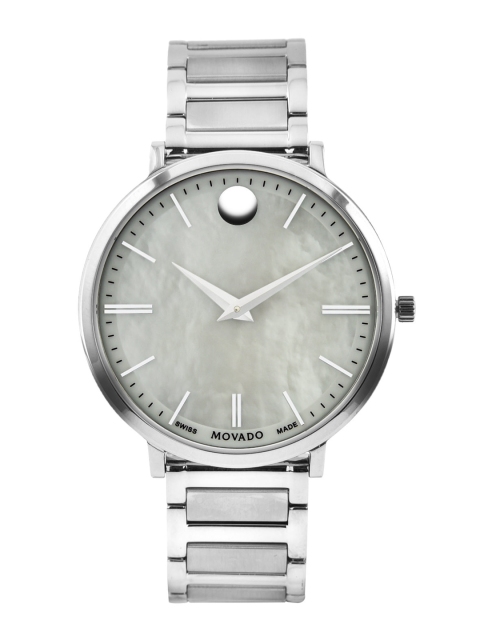 

MOVADO Women Silver-Toned Ultra Slim Swiss Made Analogue Watch 607170