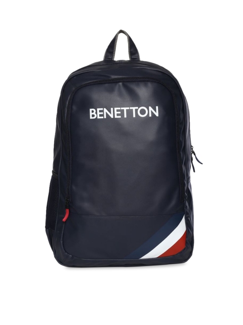 

United Colors of Benetton Unisex Navy Blue Solid Backpack