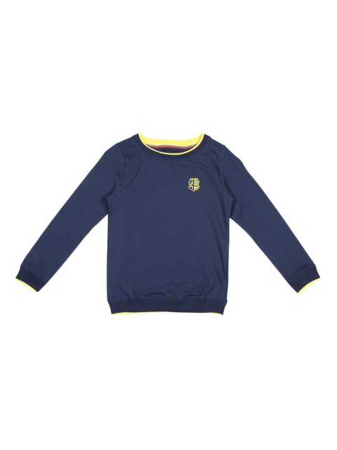 

Allen Solly Junior Boys Navy Blue Solid Round Neck T-shirt