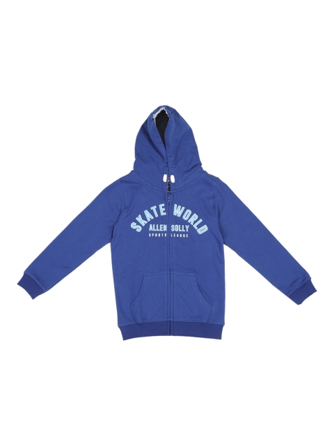 

Allen Solly Junior Boys Blue Printed Hooded Sweatshirt