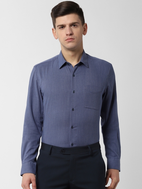 

Peter England Men Blue Slim Fit Solid Formal Shirt
