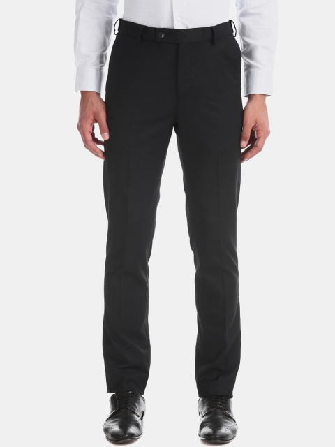 

Arrow Men Navy Blue Tapered Fit Solid Formal Trousers