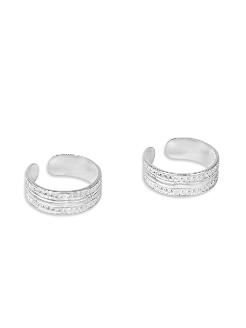 

ZAYN Women Set of 2 Silver-Plated Toe Rings