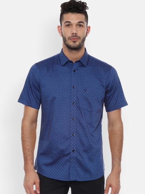 

Allen Solly Men Blue Slim Fit Printed Casual Shirt