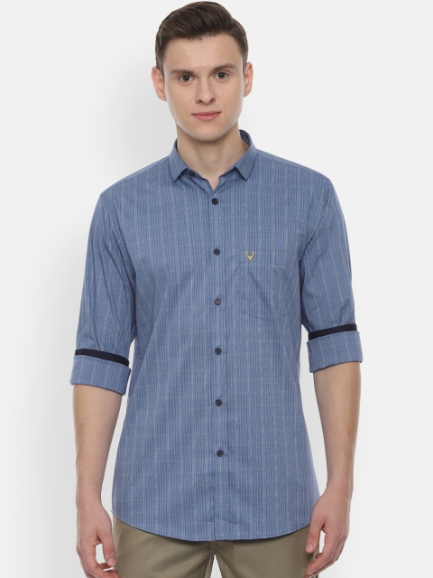 

Allen Solly Men Blue Slim Fit Checked Casual Shirt