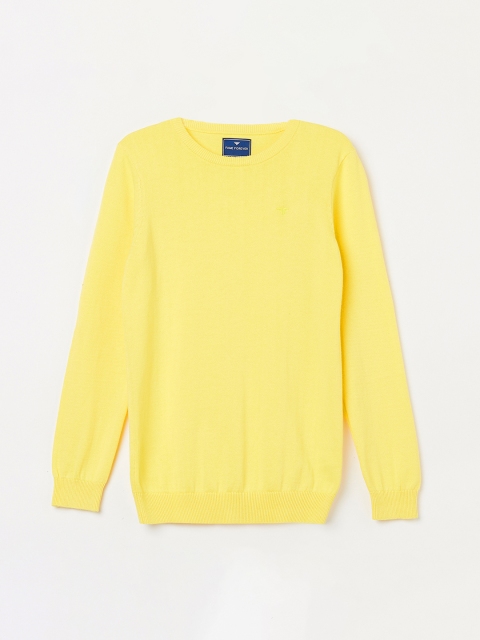 

Fame Forever by Lifestyle Boys Yellow Solid Sweater