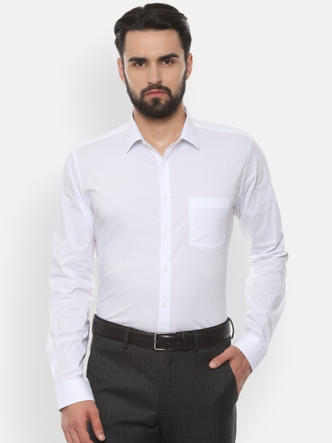 

Van Heusen Men White Contemporary Slim Fit Solid Formal Shirt