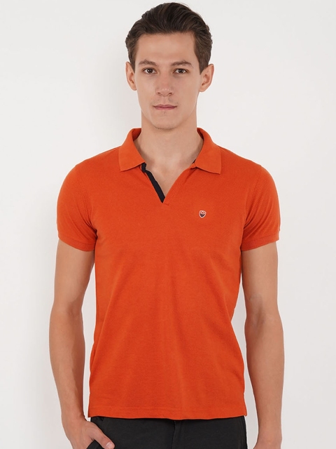 

Sweet Dreams Men Orange Solid T-shirt