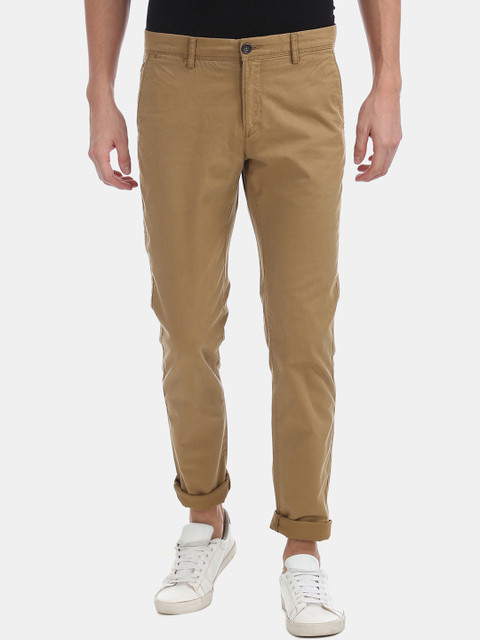 

U.S. Polo Assn. Men Khaki Slim Fit Solid Chinos