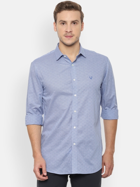 

Allen Solly Men Blue Slim Fit Checked Casual Shirt