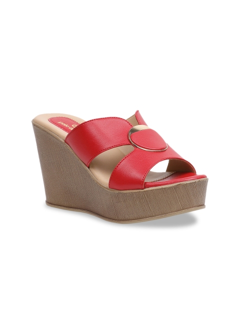 

pelle albero Women Red Solid Heels