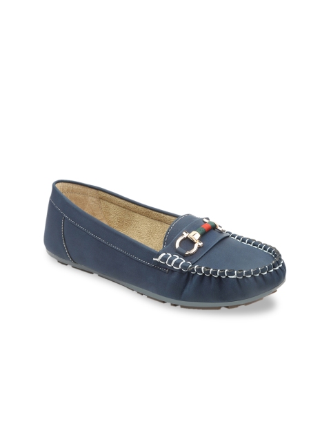 

VALIOSAA Women Navy Blue Loafers