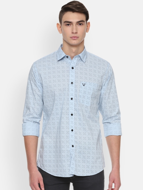 

Allen Solly Men Blue Slim Fit Printed Casual Shirt