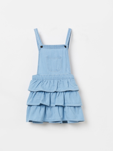 

Juniors by Lifestyle Girls Solid Blue Fit and Flare Dress