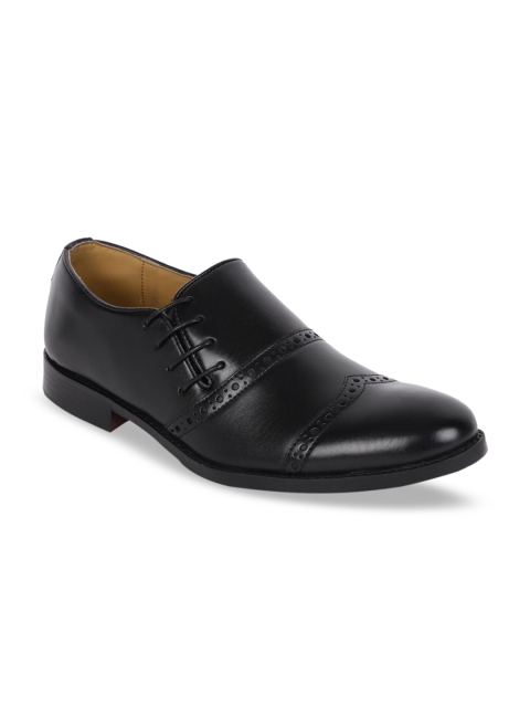 

Duke Men Black Perforated Brogues