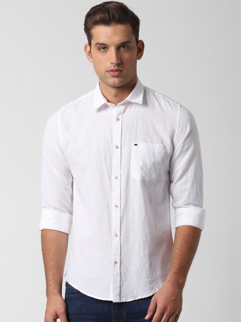 

Peter England Casuals Men White Slim Fit Solid Casual Shirt