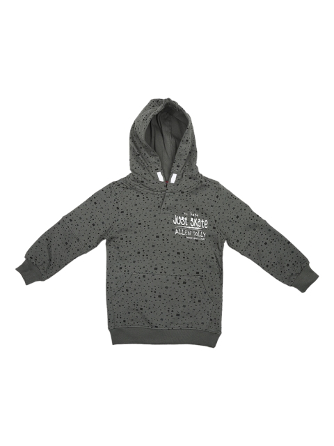 

Allen Solly Junior Boys Grey Printed Hooded Sweatshirt