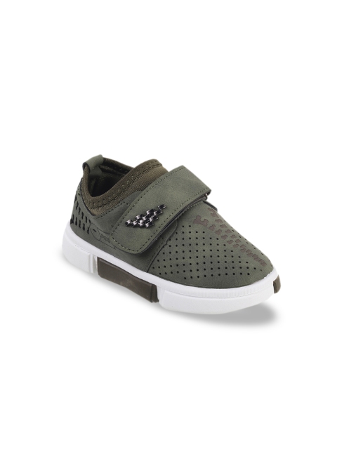 

Kittens Boys Olive Green Slip-On Sneakers