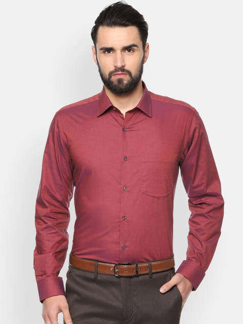 

Van Heusen Men Red Regular Fit Solid Formal Shirt
