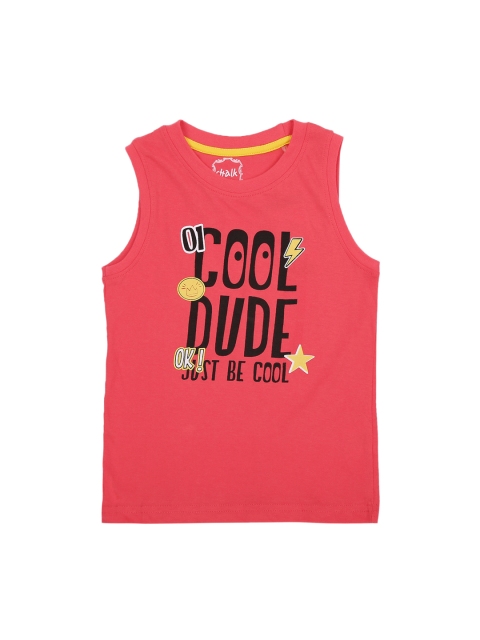 

CHALK by Pantaloons Boys Coral Printed Round Neck T-shirt