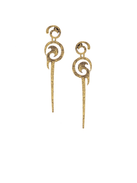 

PANASH Gold-Plated Quirky Drop Earrings